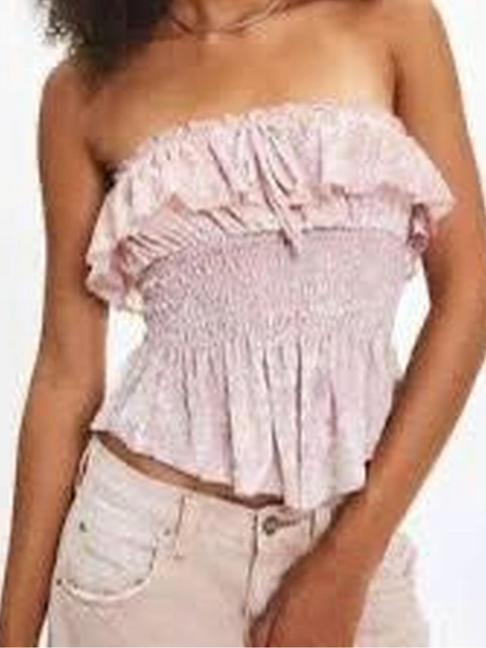 Kimchi Blue Clarabella Burnout Velvet Ruffle Top